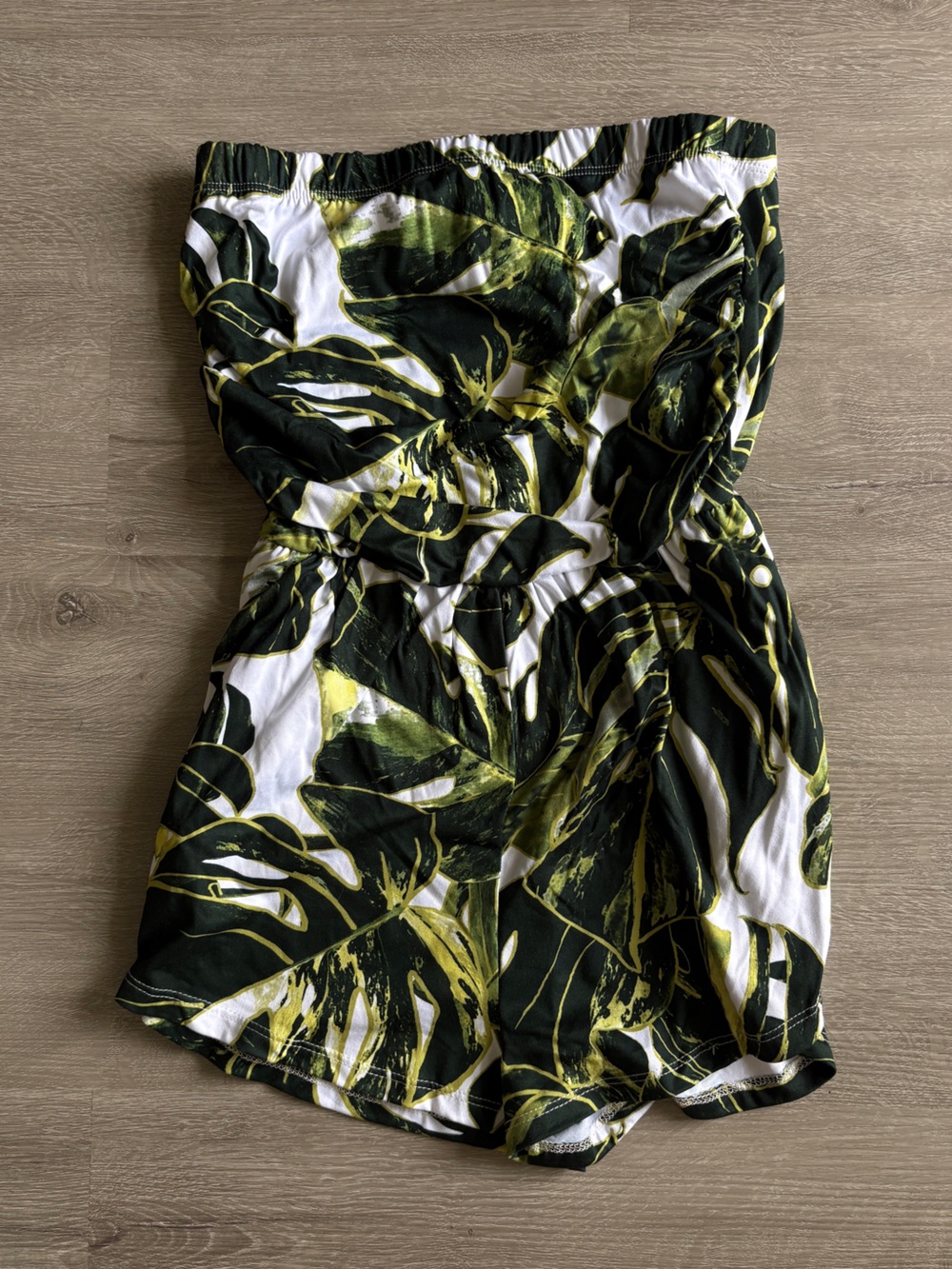 Women's Tropical Leaf Print romper